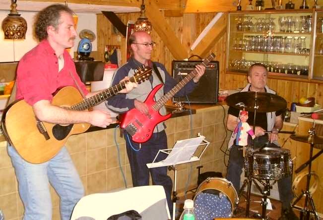 Rolf, Gastbassist Peter, Heinz